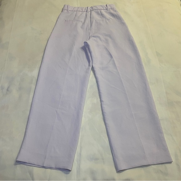 Aritzia- The Effortless Pants in Calluna Lilac Size 8 High Waisted Trouser SHORT - Picture 5 of 9